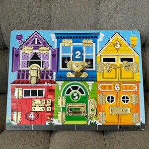 Melissa & Doug Wooden Latches Board Toy